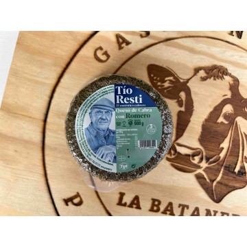 Queso de Cabra con Romero 500g. - Tio Resti