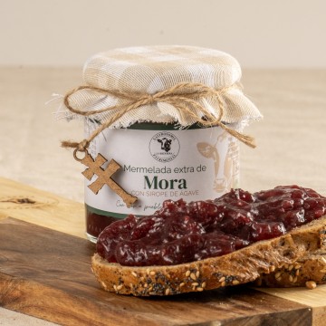 Mermelada de mora con sirope de agave