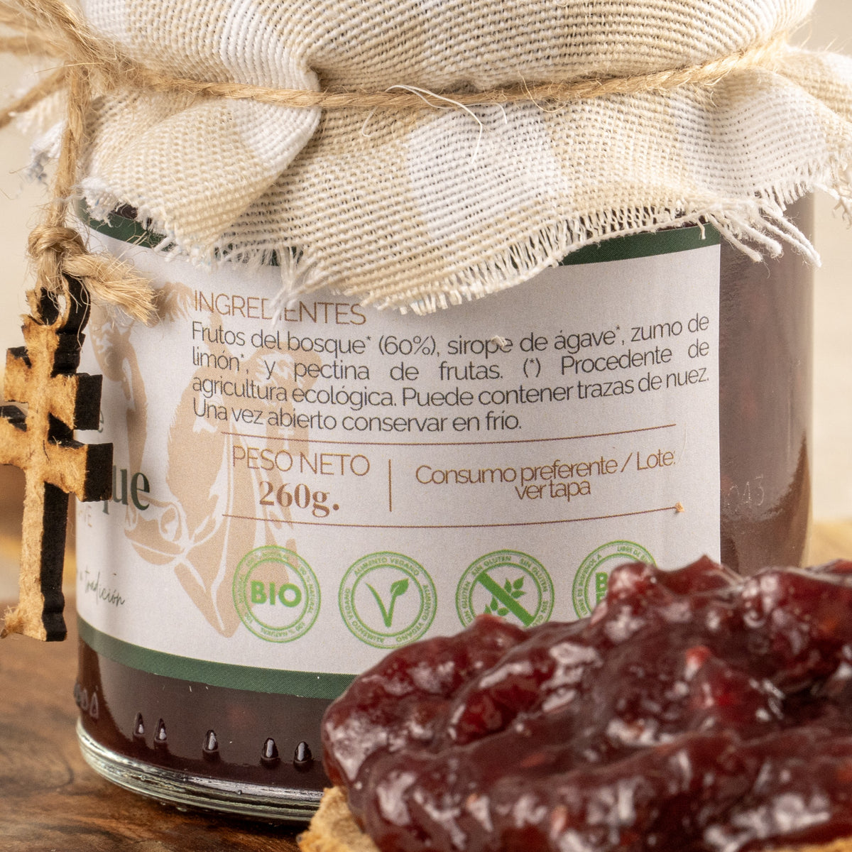 Mermelada de frutos del bosque ecológica