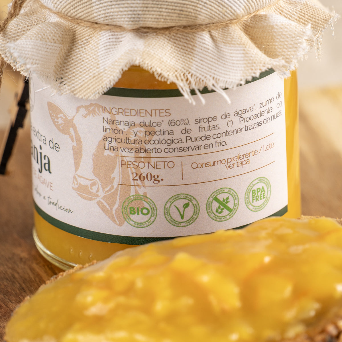 Mermelada de naranja amarga ecológica