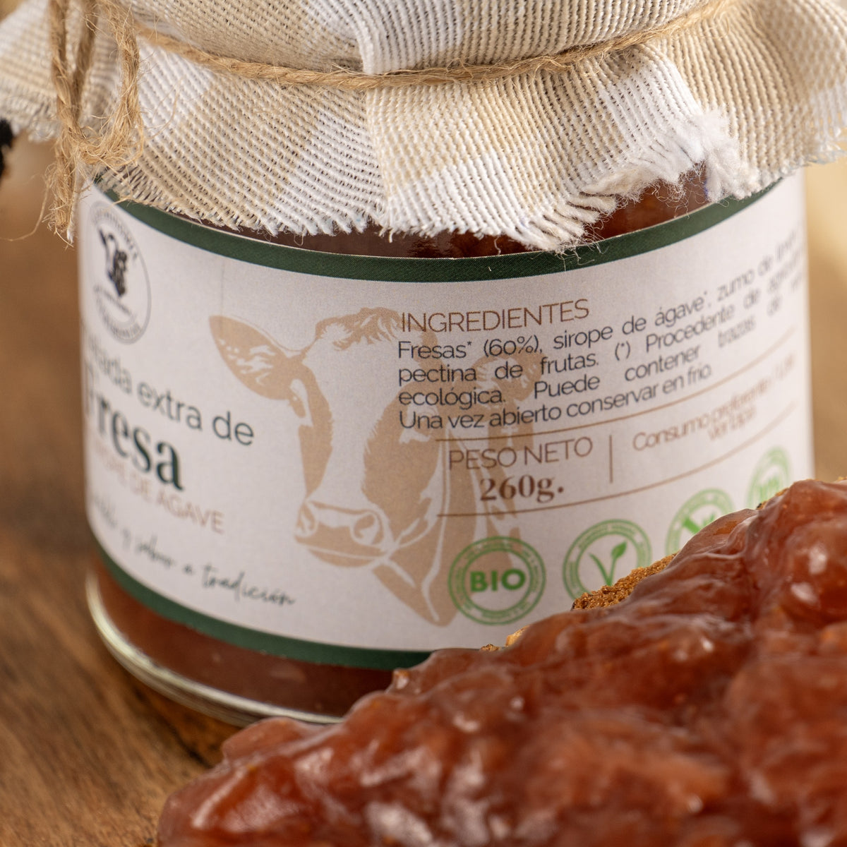 Mermelada de fresa ecológica