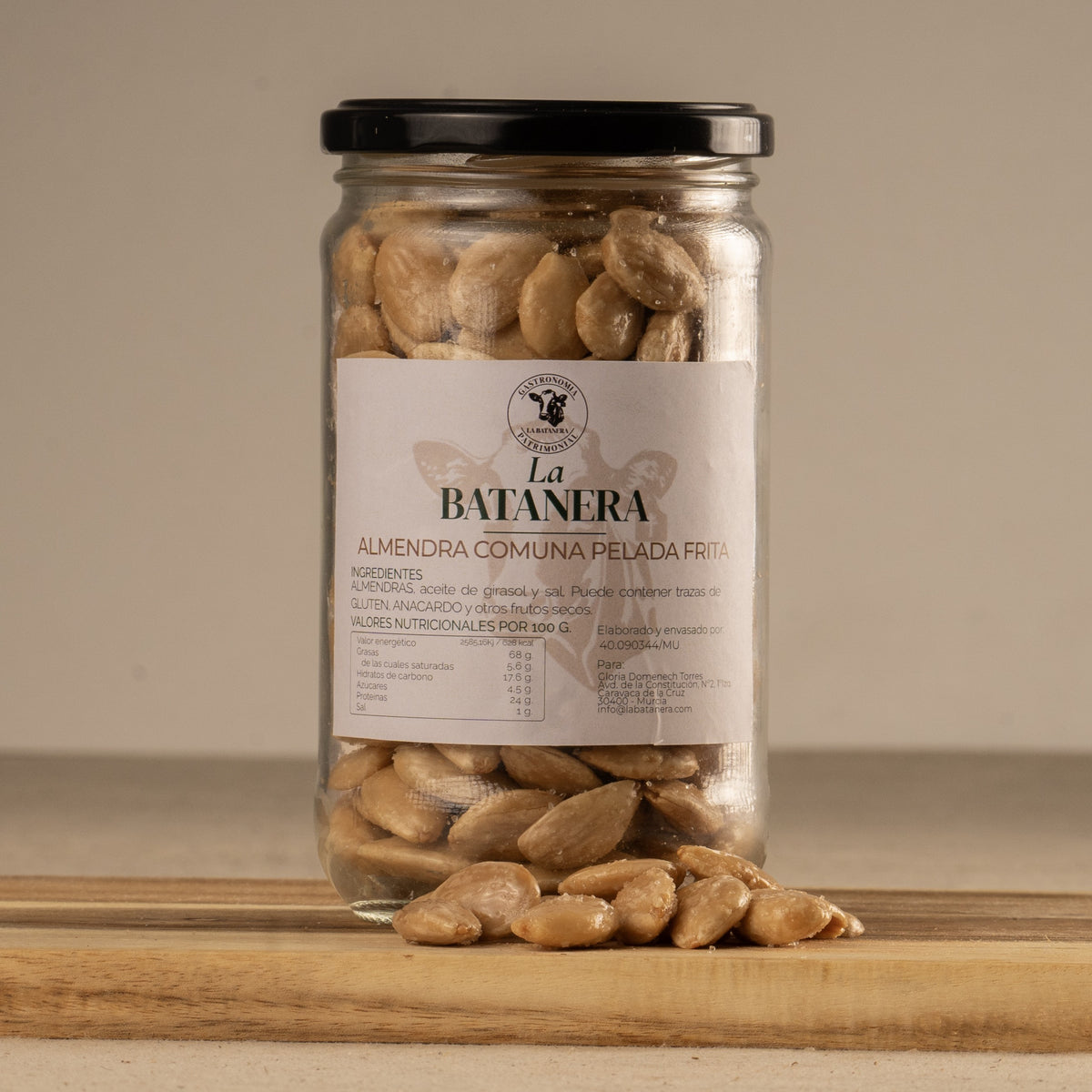 Almendra comuna pelada frita 300g