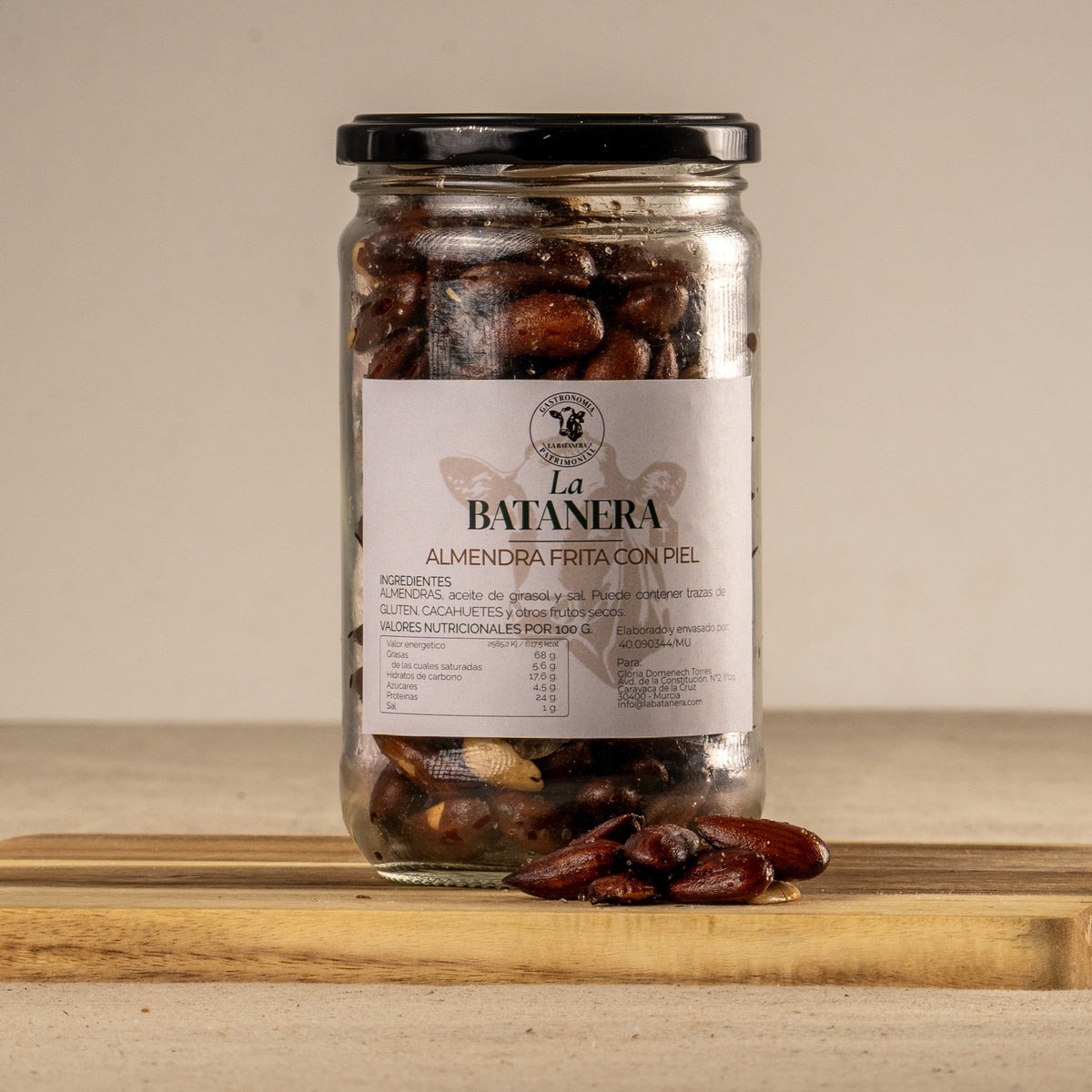 Almendra frita con piel 300g